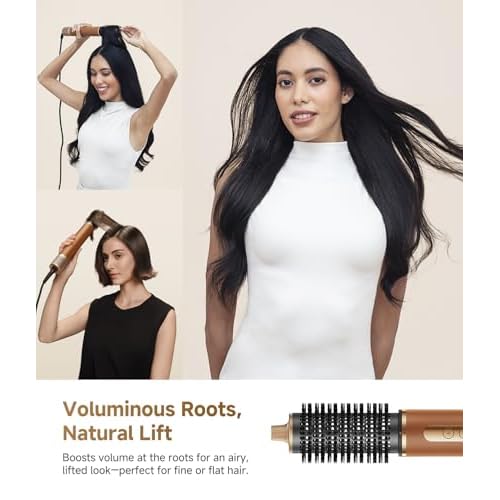 DREAME AirStyle Pro 7-in-1 Hair Styler & High Speed Dryer | Snap-on Attachments for Curling, Smoothing, Volumizing | Fast Drying, Frizz Control, Cool Shot | Luxury Leather Package