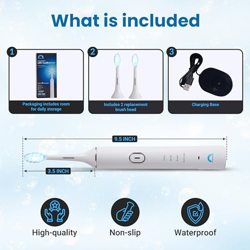 Shine Pro LED Electric Toothbrush - Advanced Whitening, Teeth Polishing & Gum Health Care