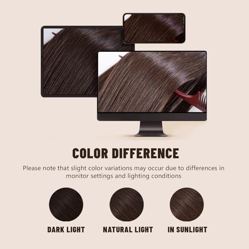 Tape in Hair Extensions Human Hair 22 Inch 50g 20Pcs Remy Human Hair Extensions Invisible Straight Seamless Tape in Extensions (22in, 50g, #4/27/4)