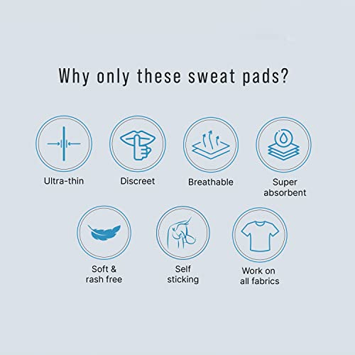 Sirona Disposable Underarm Sweat Pad - 24 Pad, Antiperspirant Absorbent Odour Blocker Pads Armpit Dress Shields | Anti Sweat Arm Pits Pads For Women And Men