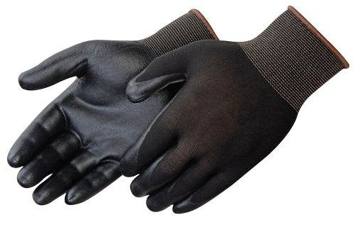 Liberty Glove & Safety F4631BK/S G-Grip Nitrile Foam Palm Coated Plain Knit Glove with 13 Gauge Black Nylon Shell, Small, Black (Pack of 12)