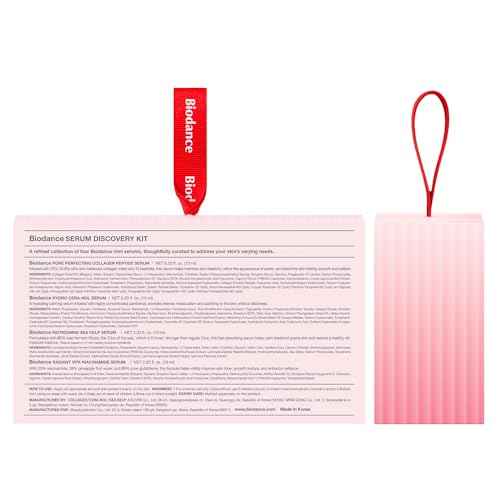 BIODANCE Serum Discovery Set: 4 Mini Serums Set, Holiday Christmas Gifts, Stocking Stuffers for teen girls, Korean Skincare with Collagen Peptide, Ceramide Panthenol, Sea Kelp, Vitamin C Niacinamide