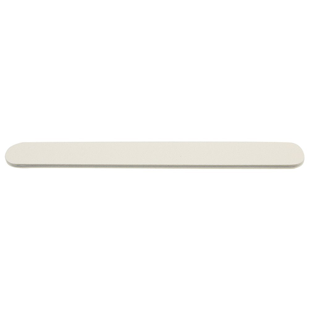 ForPro White Foam Board, 180/240 Grit, Mylar Manicure and Pedicure Nail File, 7” L x .75” W, 50-Count
