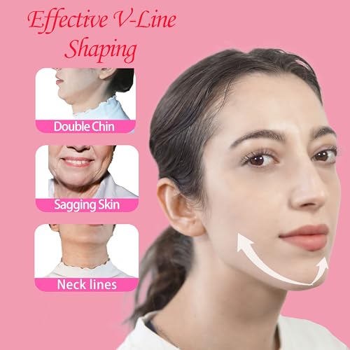 V Line Lifting Mask Chin Strap for Sleeping, Face Lifting Strap, Chin Strap, V Line Mask, Jawline Shaper, Jaw Strap, Double Chin Reducer, Face Lift Tape & Snoring Solution (Grey)