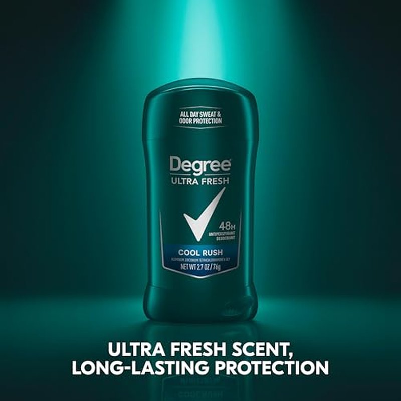 Degree Men Ultra Fresh Antiperspirant Deodorant Stick for Men 4 Pack Cool Rush 2.7 oz