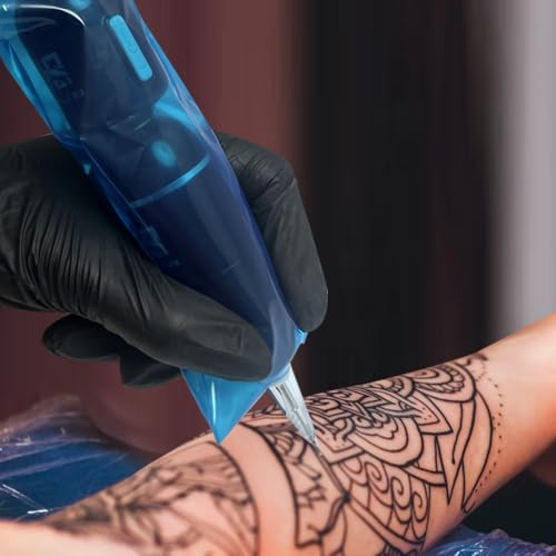 Large Self Sealing Pen Covers 100Pcs Waterproof Thickened Tattoo Bags 7Inch for Pen Machine Accessories