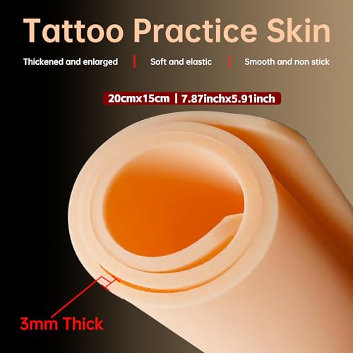 Beginners Wireless Tattoo Gun Kit - Professional 1,600 mAh Rotary Tattoo Pen Set, Complete Tattoo Machine Kits with 20Pcs Cartridge Needles for Beginner Artists Tattoo Supplies