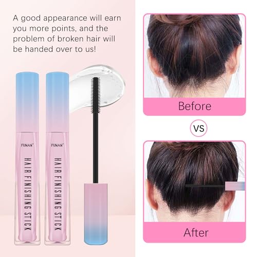 Hair Wax Stick Set (3 Pcs) - Edge Control, Styling Stick for Baby Hair and Wigs, Frizz-Fixing for Slick Finish