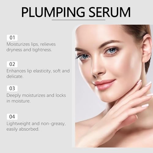 Lip Plumper Oil Instantly Volumising Increase Lip Elasticity Lip Plumper Gloss Long-lasting Moisturize Help Fade Dark Lip, Reduce Fine
