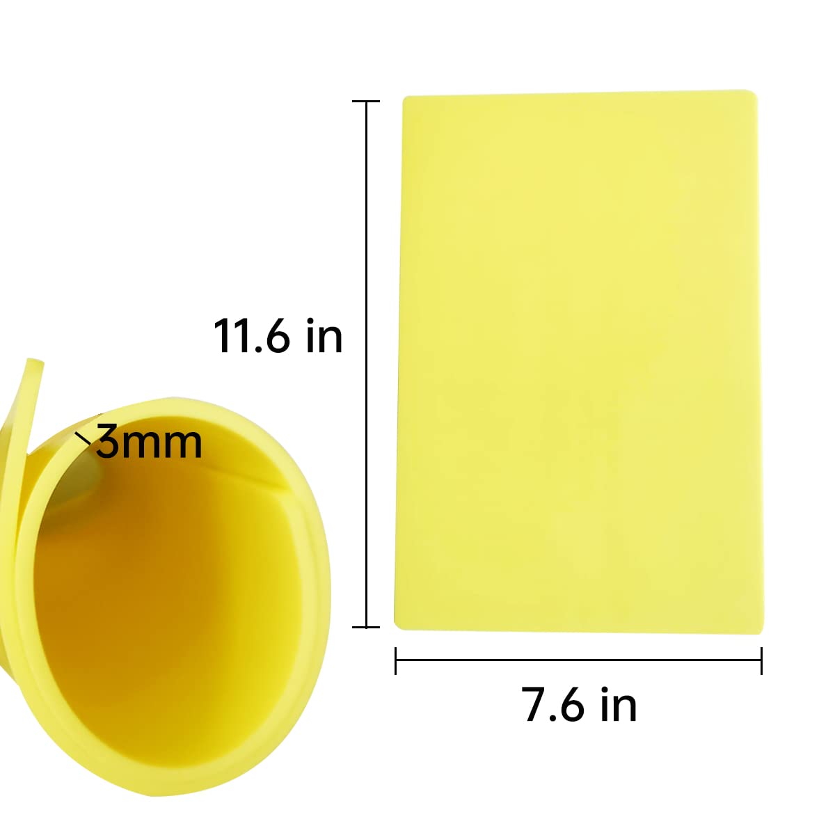 Tattoo Skin Practice - Needlehouse 8Pcs Tattoo Practice Skins Microblading Eyebrow Skin Practice Sheet 8x12" 3MM Thick Silicone Fake Skin (8pcs)