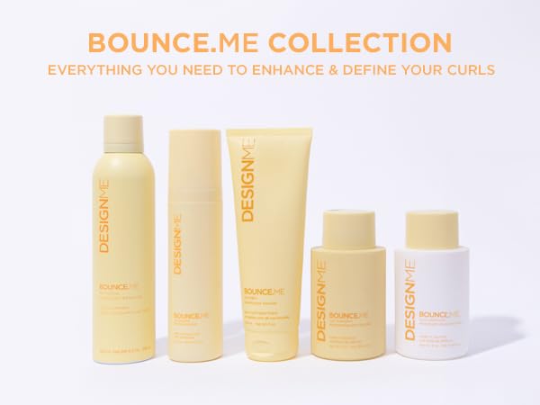 Design.Me BOUNCE.ME Curl Balm - Nourishing Argan Oil Cream for Curly Hair | Sulfate & Paraben Free (8.5 Fl Oz)