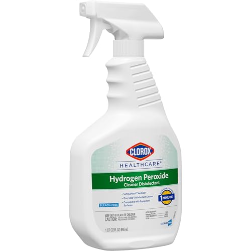 Clorox Healthcare Hydrogen Peroxide Cleaner Disinfectant, Bleach Free, 32 Fluid Ounces (Package May Vary)