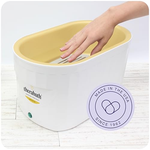 Therabath Professional Thermotherapy TB6 Paraffin Wax Bath - Limited Edition White & Gold Bath - Helps Relieve Arthritis & Muscle Stiffness - for Hands, Feet, & Body - Made in USA - 6 lb. ScentFree