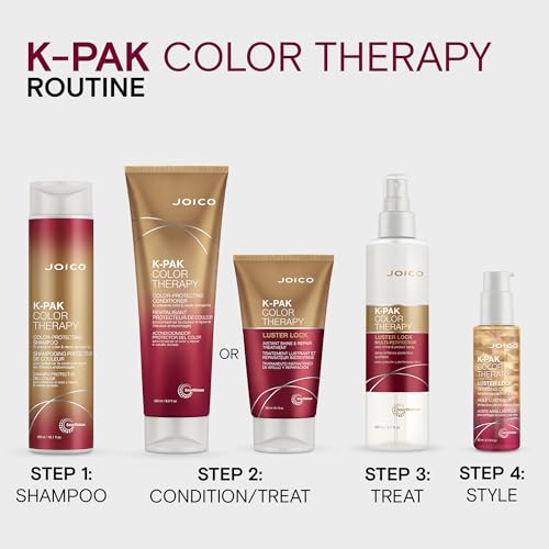 Joico K-PAK Color Therapy Color-Protecting Shampoo | For Color-Treated Hair | Boost Shine | Improve Elasticity | Repair Breakage | Rebuild Damaged Hair | With Keratin & Argan Oil