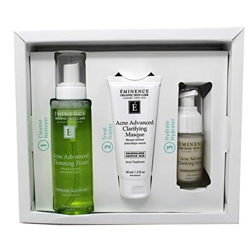Eminence Organic Skincare Acne Advanced Treatment System, 3 Fl Oz, 3 Count