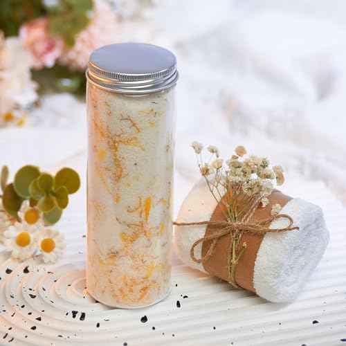 Natural Spa Gift Set for Her, Self Care Package for Women with Citrus and Vanilla, Spa Gift Basket, Wellness Spa Box, Bath and Body Products - Because you're worth it!