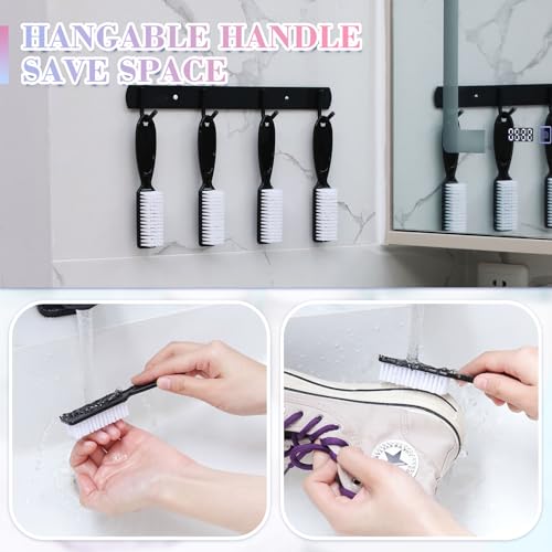 Patelai 15 Pieces Nail Brush Handle Grip for Cleaning Fingernails Toes Scrub Manicure Pedicure(Black)