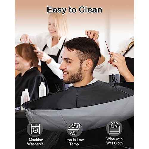 Lictin Hair Cloak Cape Black - Haircut Cape Umbrella Waterproof