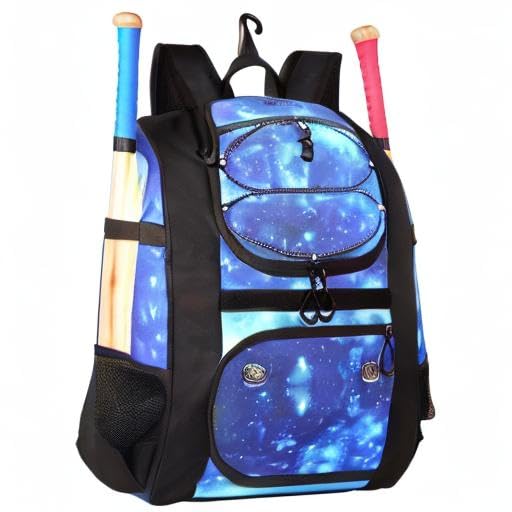 MATEIN Softball Bag, Lightweight Baseball Backpack with Shoe Compartment, Baseball Bag with Fence Hook for TBall Bat & Equipment, Softball Gifts Catchers Backpack for Women Fit Batting Glove, Helmet
