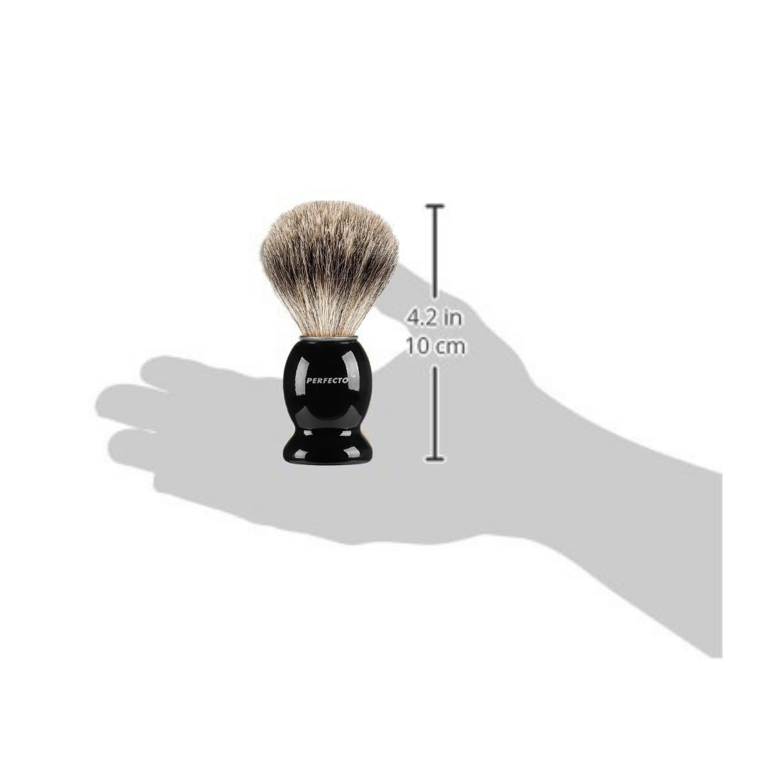 Shaving Brush for Men - Perfecto Synthetic Bristles for Ultimate Wet Shave | Barbershop Quality Accessory