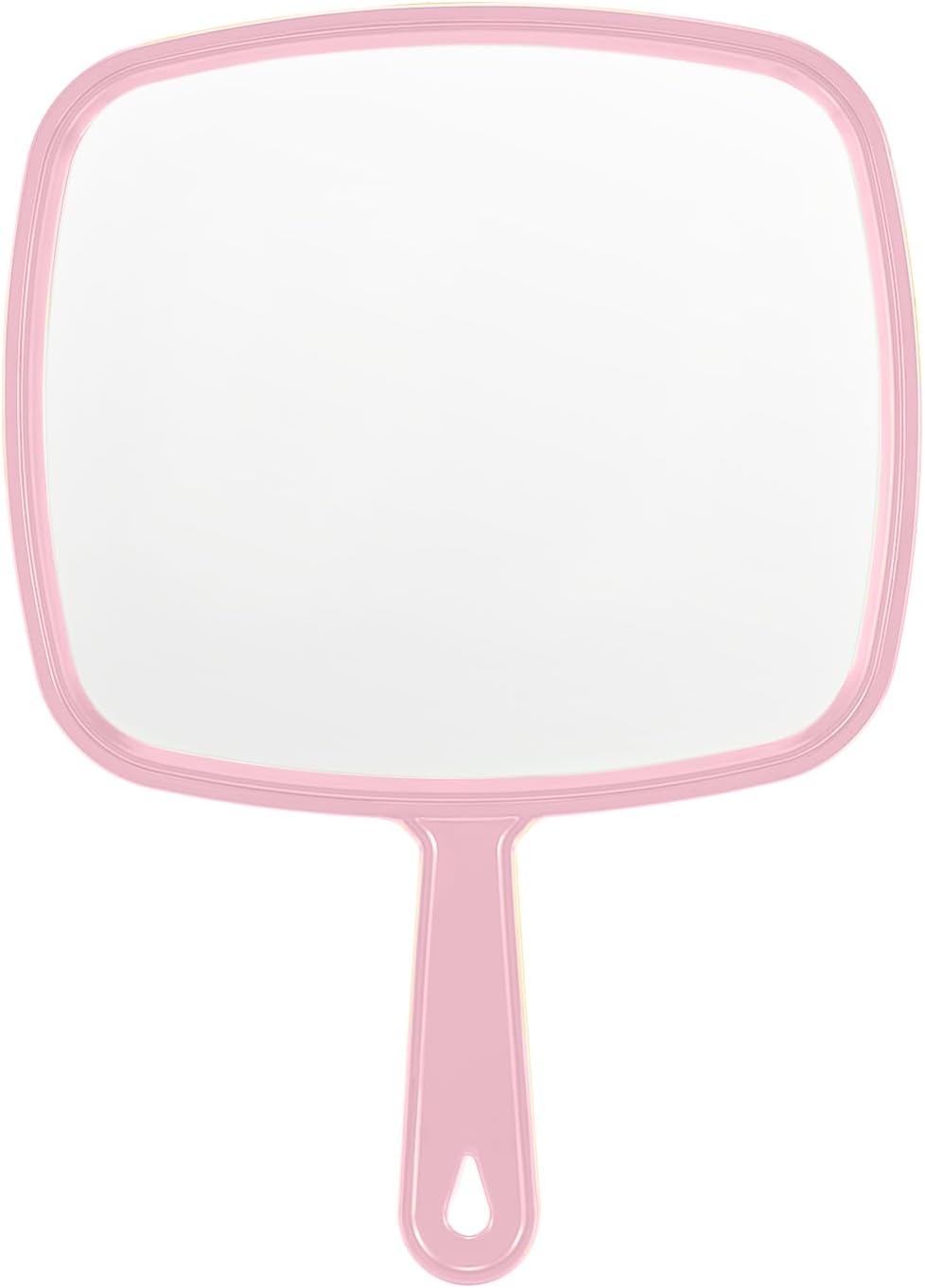 Extra Large Handheld Mirror,Hand Salon Mirror with Handle for Barbers, Hairdressing (Black,12.4" Lx 9" W)
