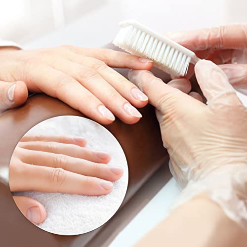 HOFASON 6 Pack Nail Brush for Cleaning Fingernails, Nail Brush Handle Grip Brush for Nail and Toenail Foot, Nail Dust Brush Manicure Pedicure Tools Scrubbing Brush Women Men Home Salon (Macaron)