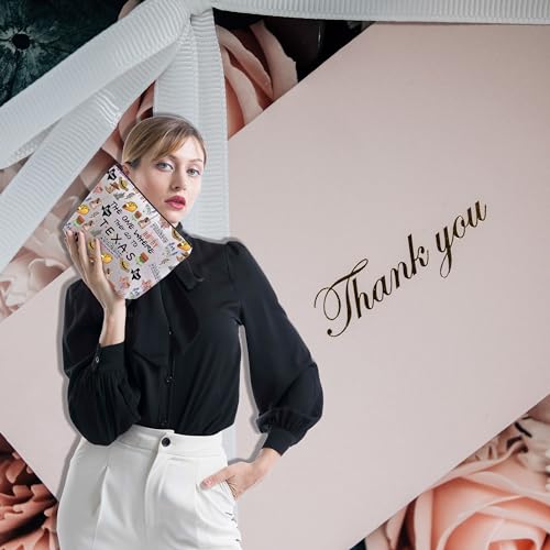 FOTAP Texas Trip Makeup Bag - Lone Star State Travel Bag & Housewarming Gift