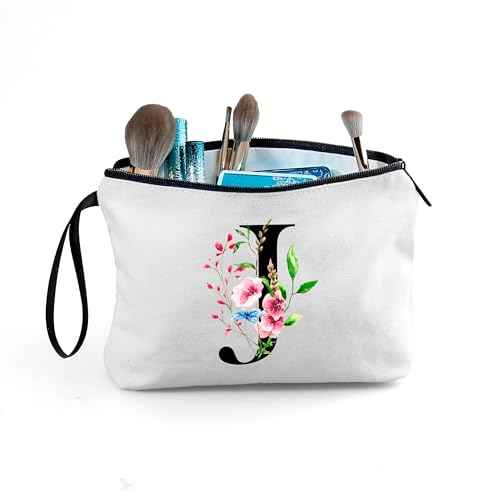 Birthday Friendship Womens Bridesmaid Proposal Personalized Gifts for Friend Sister Teacher Coworkers Bride Travel Makeup Cosmetic Bag with Mirror Valentines Mothers Day Christmas Graduation J