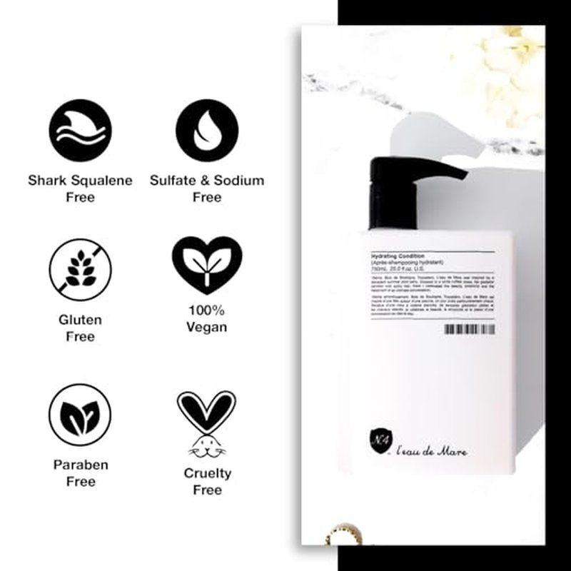 Number 4 Hydrating Condition. Deep Hydrating Conditioner. Lightweight, Dentangling, Color Protecting, 25 oz