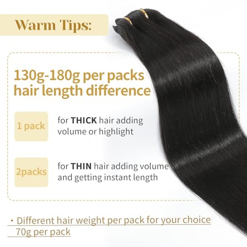 Clip in Hair Extensions Real Human Hair, Natural Black ? 20 Inch 7pcs 160g/Pack, Soft Hair Extensions Real Human Hair Clip ins Straight Suitable for all Hair Types (#1B 20 Inch)