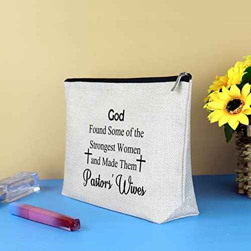 Pastor's Wife Gift Makeup Bag Gifts for Pastors Wives Minister's Wife Gift Religious Gift Cosmetic Bag Pastor's Wife Appreciation Gifts Christmas Christian Thanksgiving Birthday Gifts for Pastor Wife