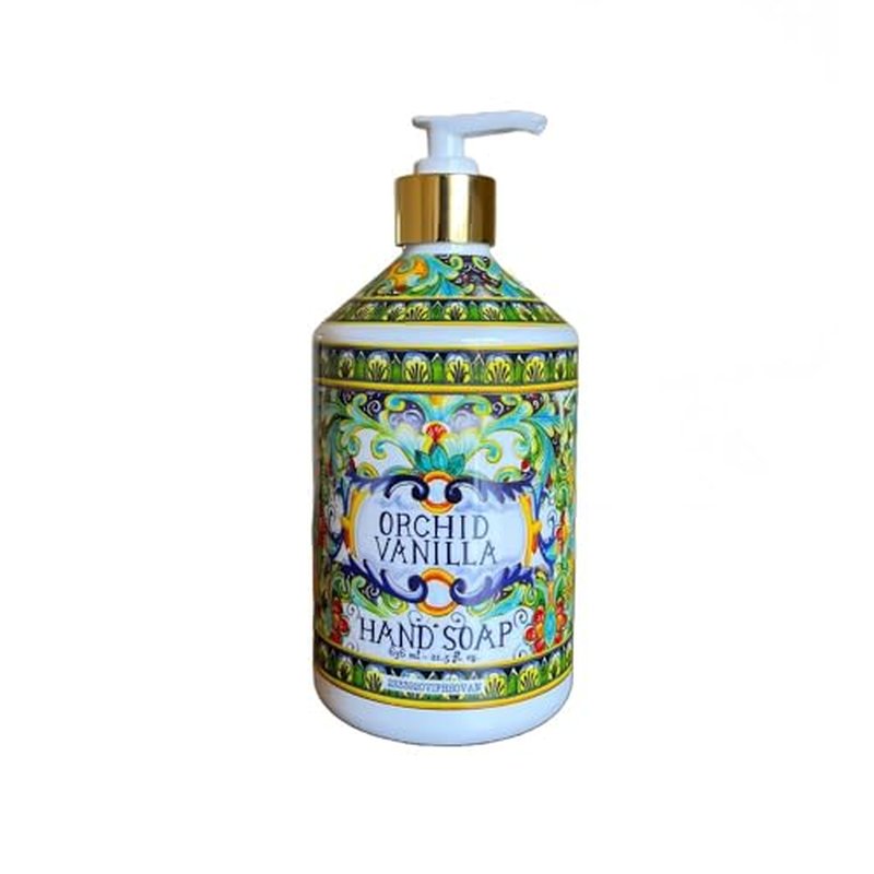 Home and Body Company Hand Soap, Villa Flora Collection ? 16 fl oz Bottles, Assorted Scents (Sea Salt Verbena, Coconut Citrus, Orchid Vanilla, White Jasmine), Pack of 4 ? Gift-Ready Set