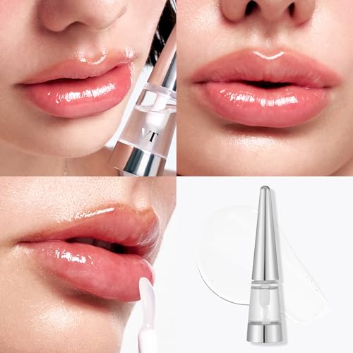 VT COSMETICS Reedle Shot Lip Plumper, Hydrating & Volumizing Clear Lip Gloss, Microneedling Effect & Hyaluronic Acid for Fuller, Smoother Lips, Stocking Stuffers, 0.15 oz (4.3 g) (Beginner)