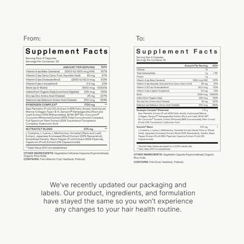 Nutrafol Men's Hair Growth Supplement and Hair Serum, Clinically Tested for Visible Thickness and Strength - 1 Month Supply, 1.7 Fl Oz Bottle