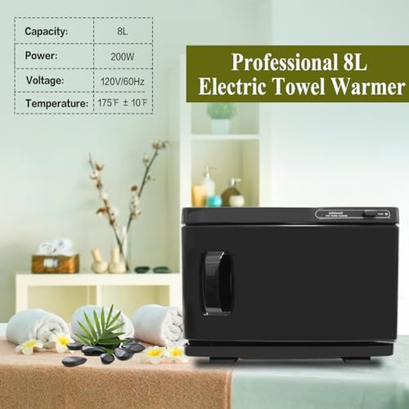Hot Towel Warmer, 8L Professional Towel Warmer, Small Towel Warmers Cabinet for Spa, Hair Salon or Home Use