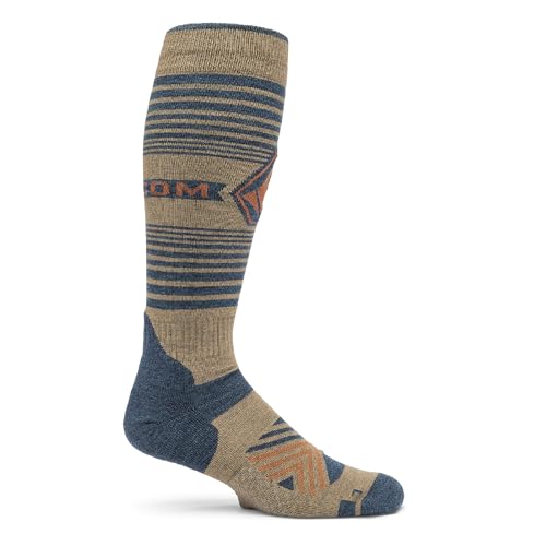 Volcom Men's Horizon Wool Blend Otc Sock Chestnut Brown S5 S