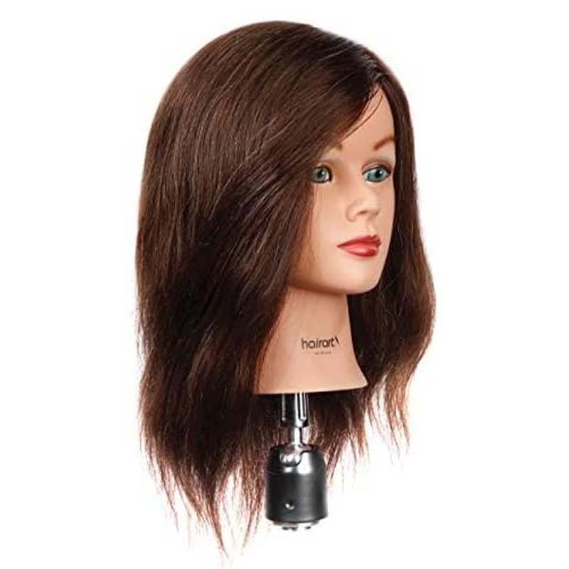 HairArt Cosmetology Mannequin Head (Sue) 18" 100% Human Hair