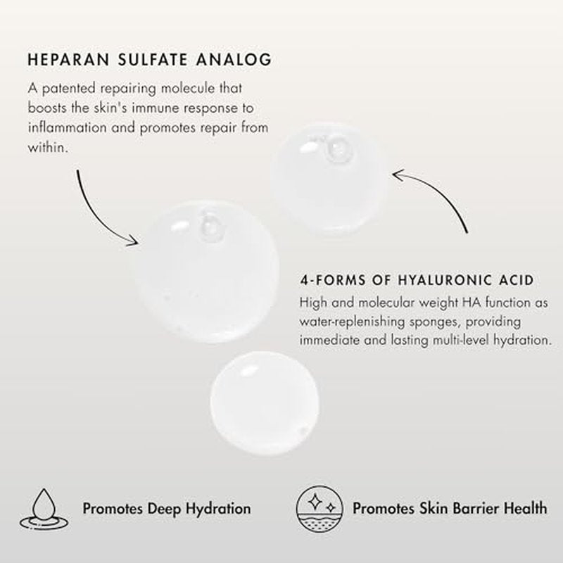 Sent? Hydrate+ Serum | Hyaluronic Acid with HSA for Glass Skin | Deep Hydration & Barrier Support | Fast-Absorbing | Calms & Soothes | Paraben, Cruelty, Fragrance Free | 1.0 oz