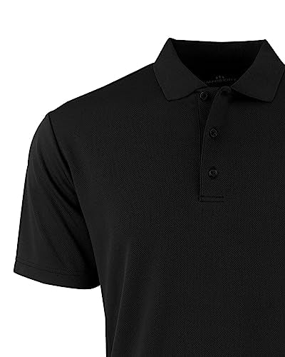 Vantage Apparel Men's Collegiate Polyester Mesh Team Icon Polo, Vanderbilt Commodores, Black, XX-Large