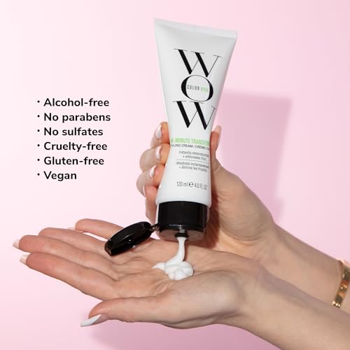 COLOR WOW One Minute Transformation ? Instant frizz fix| Nourishing styling cream smooths, tames + defrizzes on the spot| Avocado oil + Omega 3¡¯s hydrate, repair for silkier, smoother texture