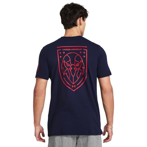 Under Armour Mens Freedom Graphic Short Sleeve T-Shirt, Eagle-(410) Midnight Navy / / Red, XX-Large Tall