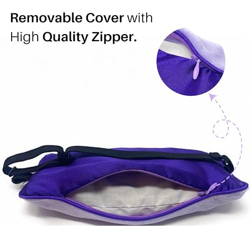 Mumu Wraps Lavender Aromatherapy Weighted Eye Pillow - Ideal for Sleeping, Yoga, and Meditation - Includes Extra Cover - Perfect Self-Care and Relaxation Gift for Women and Moms