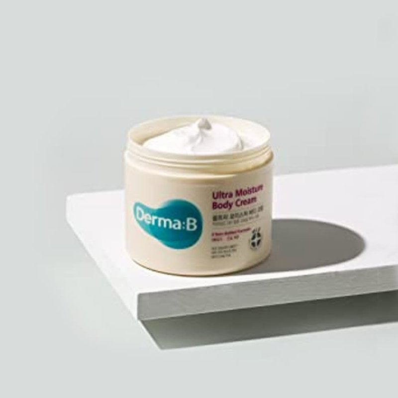 Derma B Ultra Moisture Body Cream - Deep Hydration Moisturizer for Dry Skin | 14.54 fl oz (430ml)