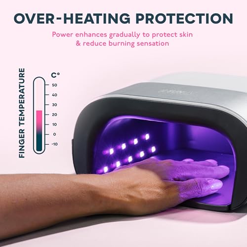 SUNUV SUN3 Professional UV Light for Gel Nails, LED Nail Lamp for Gel Polish with 4-Timer and Sensor, 39 PCS LED Beads, UV Dryer for Salon Home Gift for Woman Mom Girl