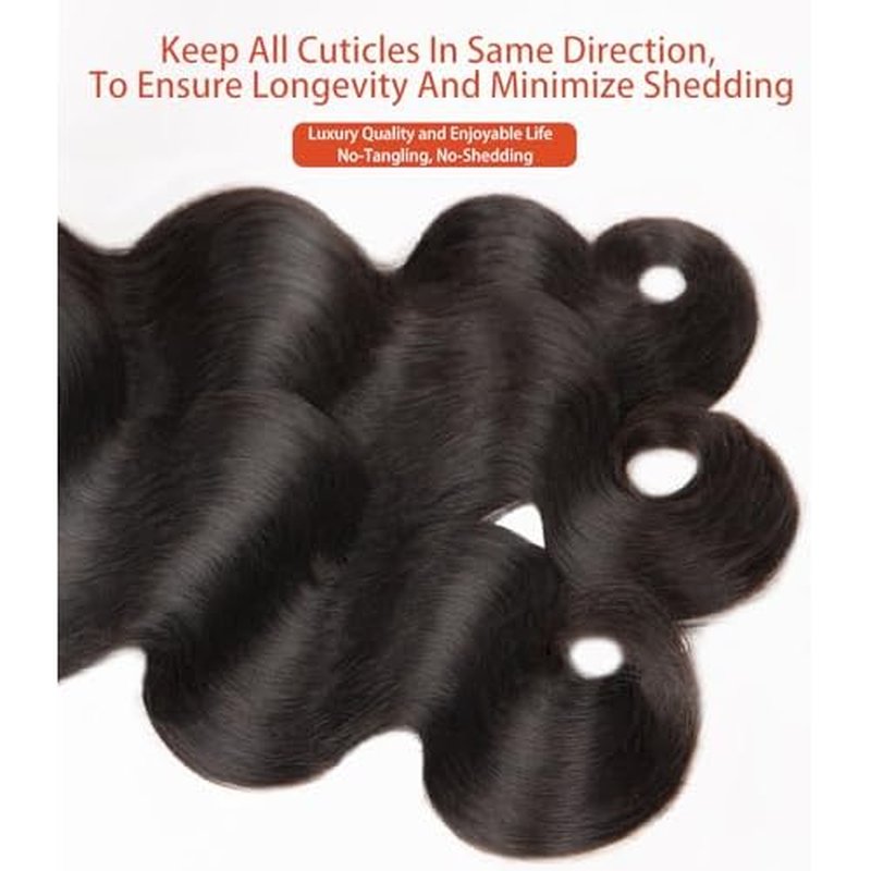 MLIP Raw Bundles Human Hair Body Wave, No Tangle Shedding, Keep Texture Silky Soft After Multiple Washes, 15A Raw Indian Hair Bundles 20 Inches, Triple Lifespan 3X