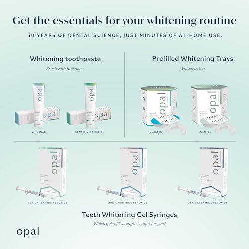 Opalescence Opal Teeth Whitening Toothpaste (Pack of 3) - Cool Mint Original Formula - Oral Care, Gluten-Free - 4.7 Ounce Made by Ultradent -TP-5760-3