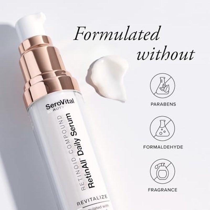 SeroVital Beauty RetinAll Daily Serum ? Redefining Retinol ? Retinoid Skin Serum ? Anti Wrinkle Face Serum for Women, 1 oz