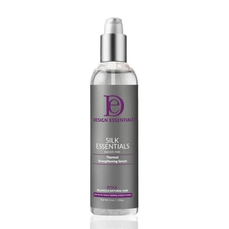 Design Essentials Thermal Strengthening Serum - Weightless Silk Finish for Salon-Perfect Styles | 4 FL Oz.