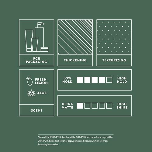 MITCH by Paul Mitchell Matterial Finishing Clay for Men, High Hold, Ultra-Matte Finish, For All Hair Types, 3 oz.