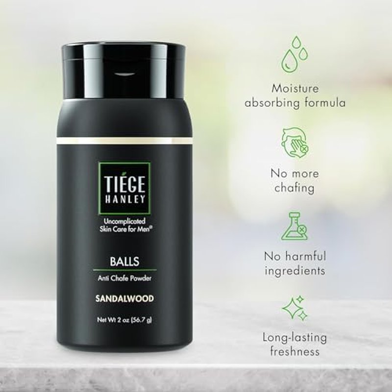 Tiege Hanley Skin Care Gift Box for Men, Gold Gifting Skincare Set With Face Wash, Exfoliating Scrub, AM & PM Moisturizer, Eye Cream, Lip Balm, & Anti Chafing Powder, Men¡¯s Skin Care, 8 Piece Set